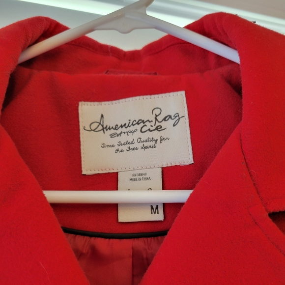American Rag Pea Coat - Size Medium (Red) - Picture 4 of 4